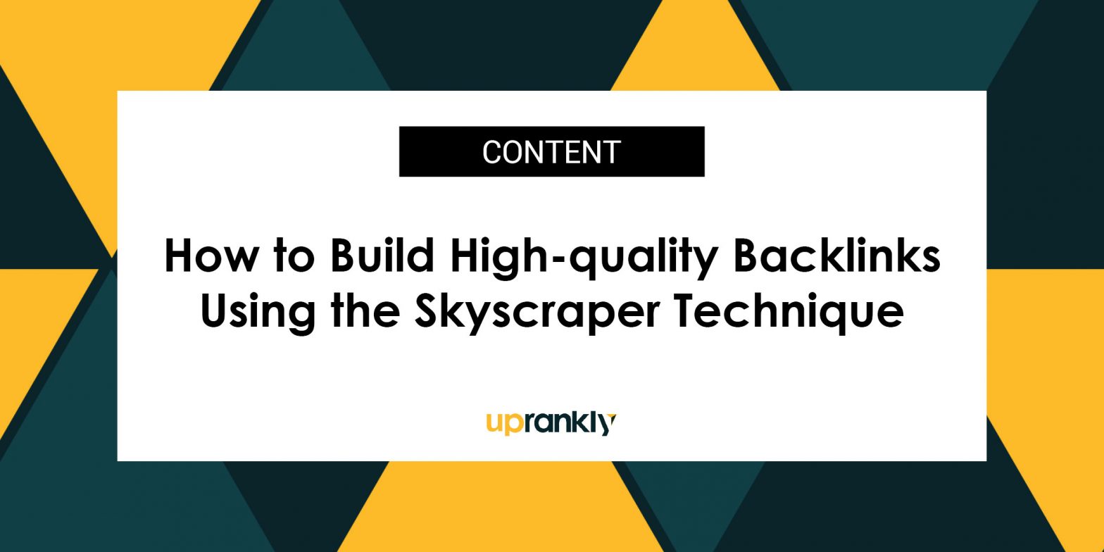 build high quality backlink with skyscraper technique